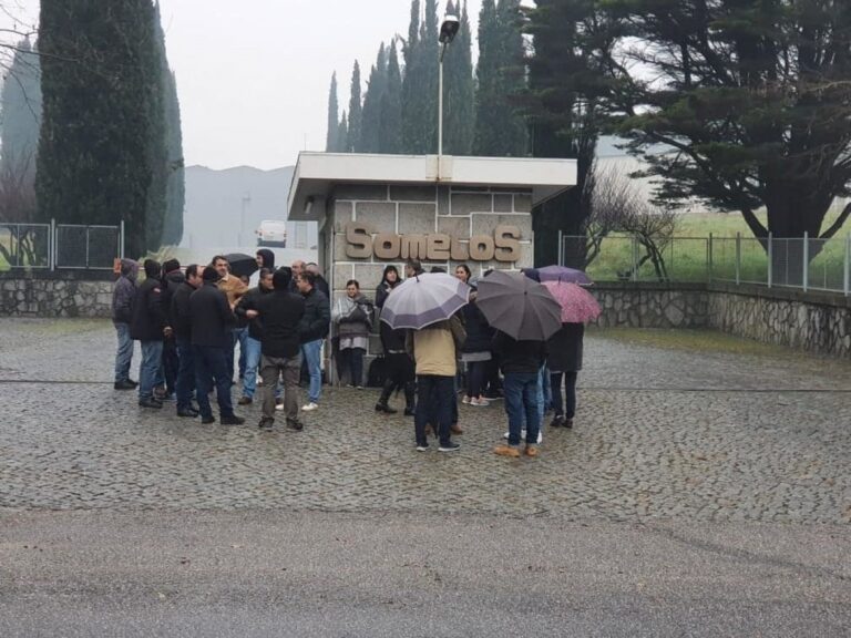 Trabalhadores da Somelos em greve
