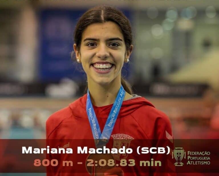 Mariana Machado campeã nacional nos 1500 metros pista coberta