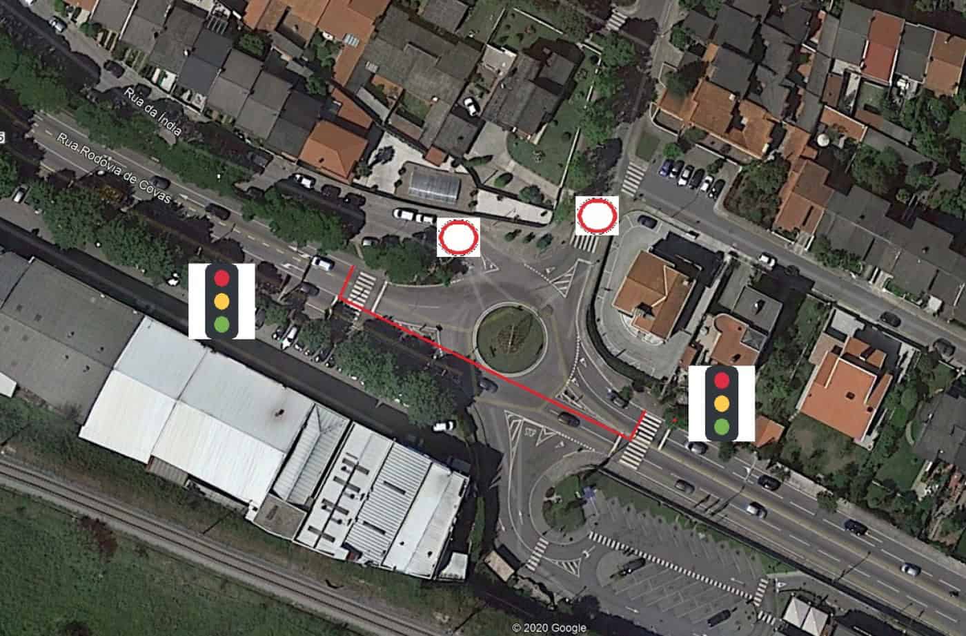 Infraestruturas de Portugal avançam com obras na rotunda do Salgueiral