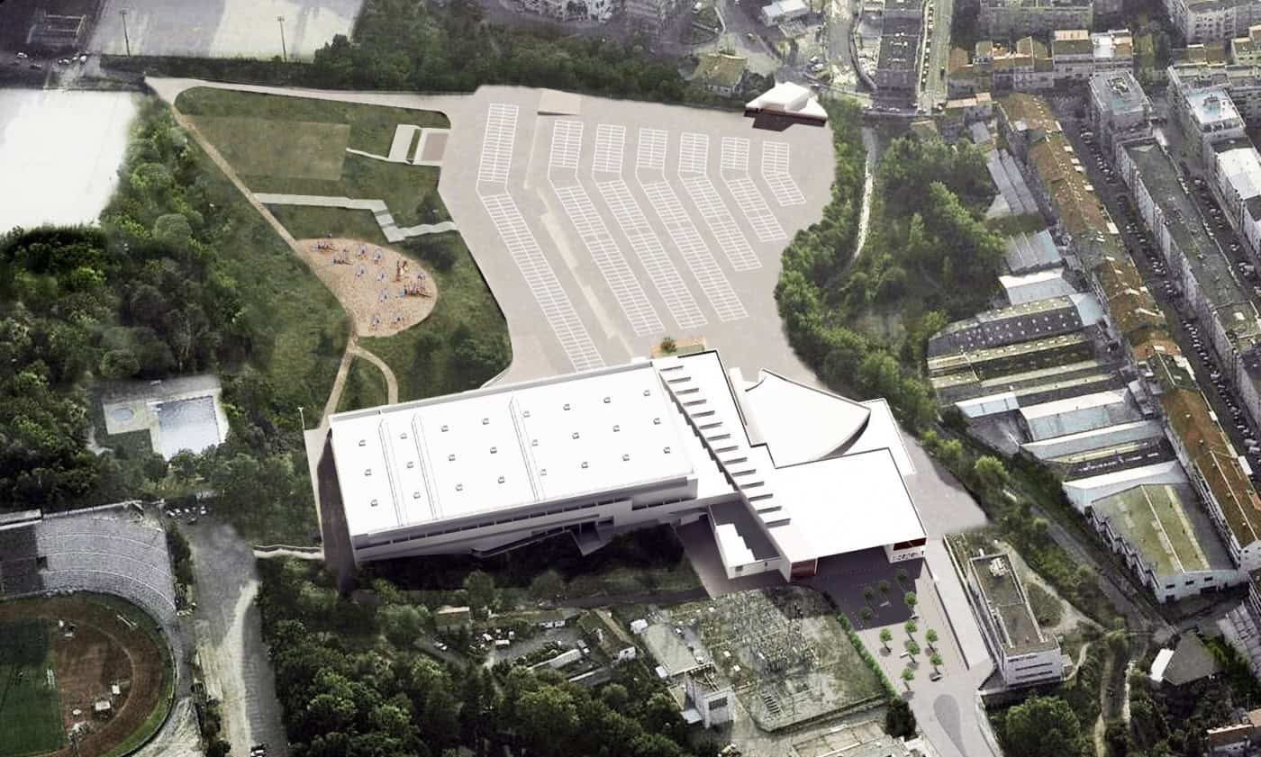 Centro de Rastreio para despistagem de COVID-19 no parque do FORUM