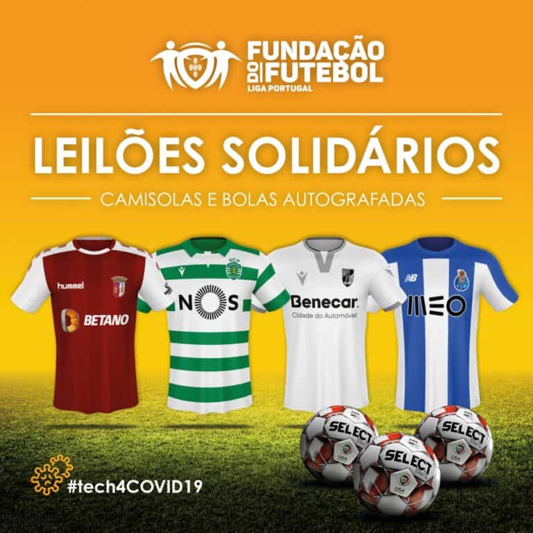 Bolas e camisolas autografadas vão ser leiloadas para ajudar hospitais