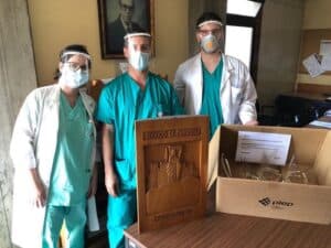 PIEP doou 20 viseiras ao Hospital de Guimarães