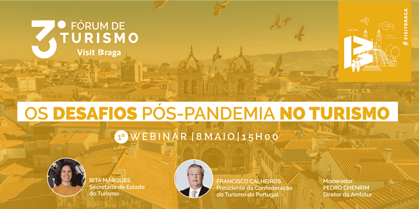 Braga. Arranca hoje ciclo de webinars dedicado ao turismo