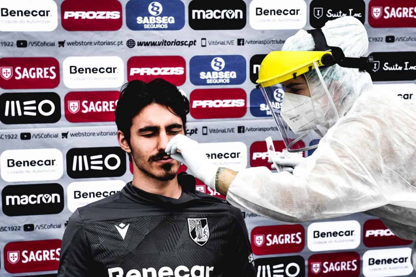 Três jogadores do Vitória SC testaram positivo à Covid-19