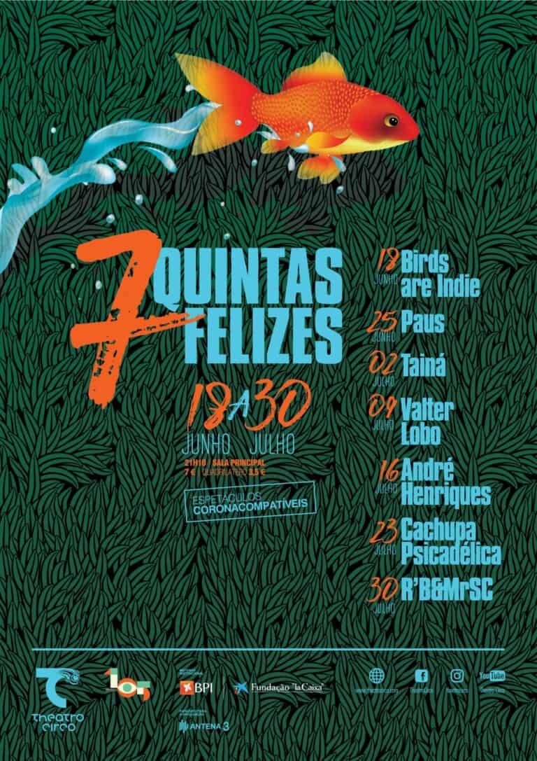Birds Are Indie reabrem Theatro Circo e cartaz 7 Quintas Felizes