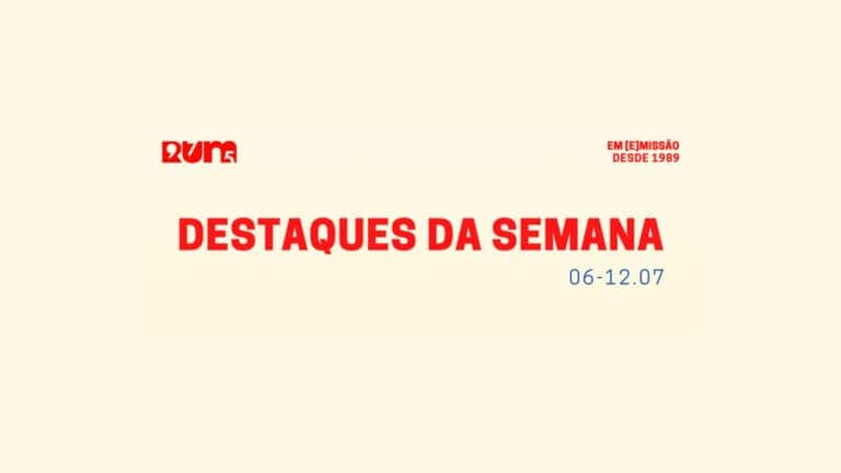 Destaques da Semana