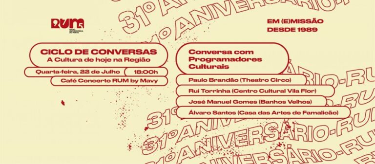 Programadores culturais da região em destaque no Café Concerto RUM by Mavy