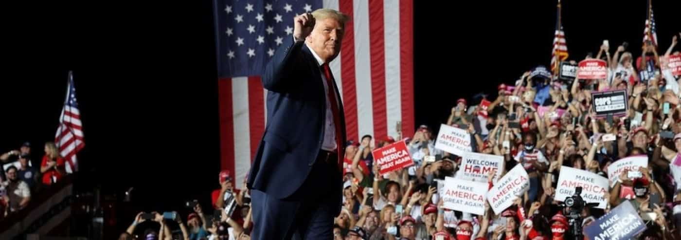 Donald Trump voltou aos grandes comícios com público