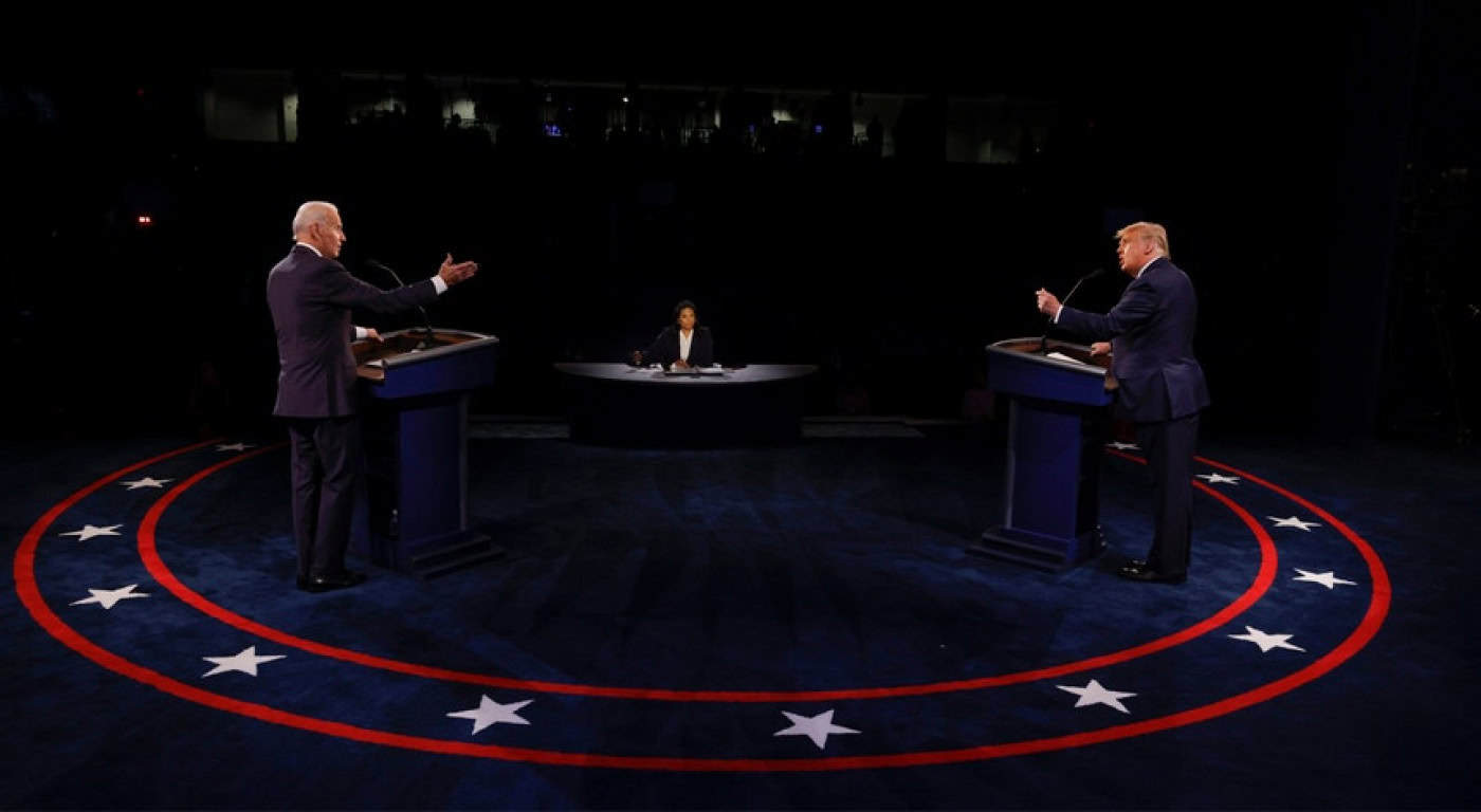 Trump e Biden estiveram frente a frente pela última vez