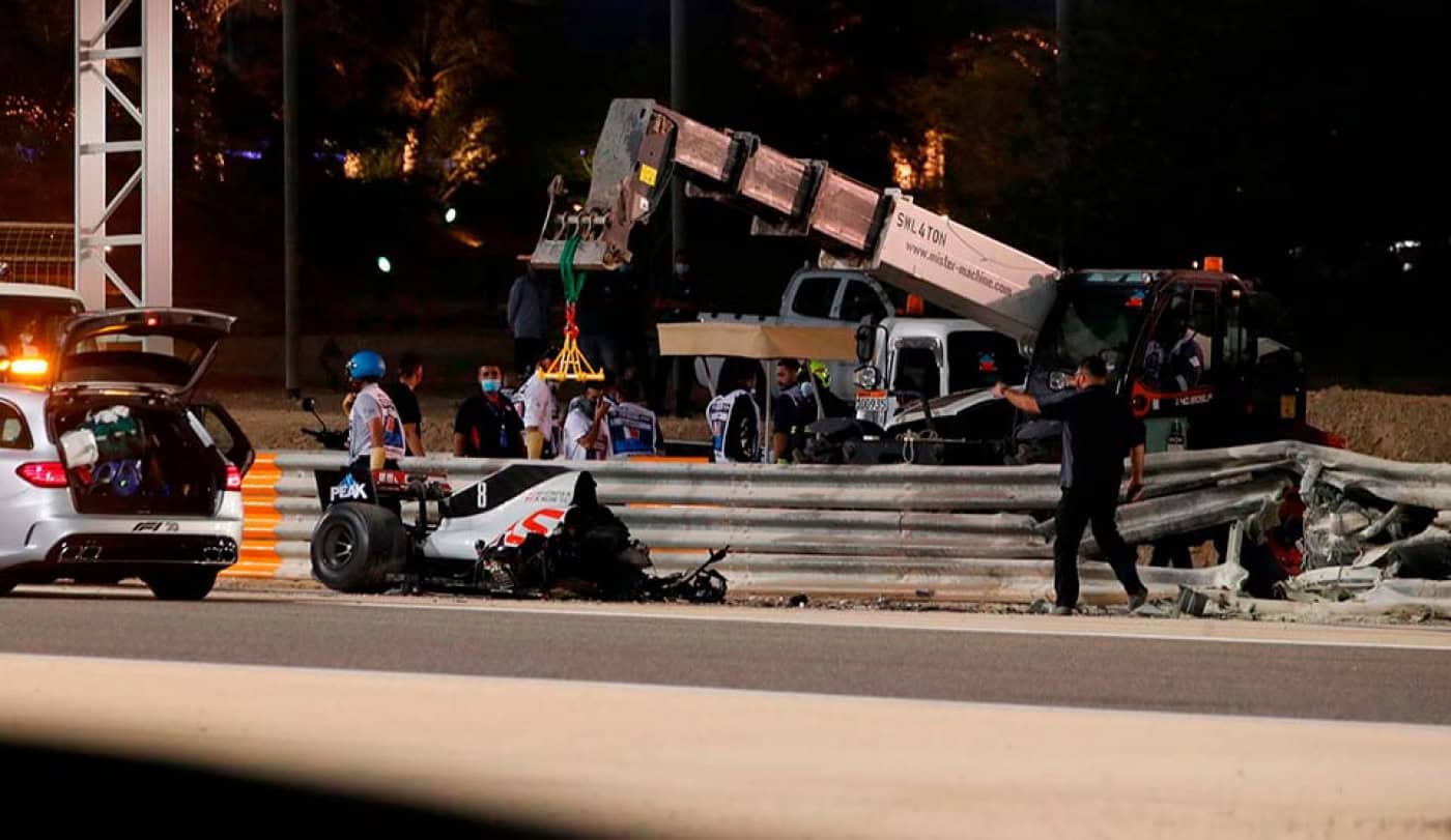 Romain Grosjean deve ter alta na terça-feira após acidente no GP Bahrain&nbsp;