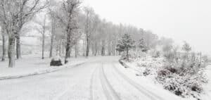 Nevou no distrito de Braga esta sexta-feira