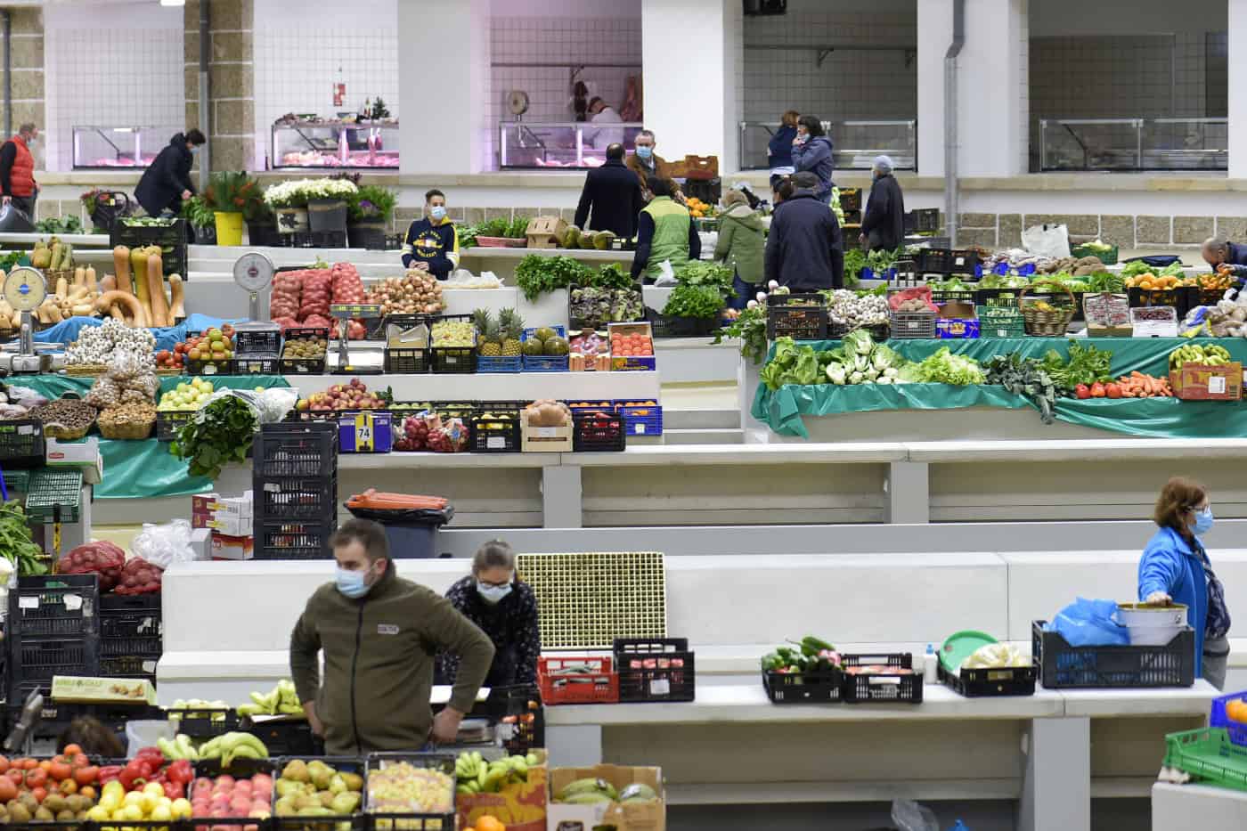 Operadores do mercado municipal de Braga isentos do pagamento de taxas até março