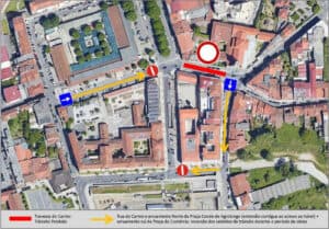 Trânsito condicionado na Travessa do Carmo 