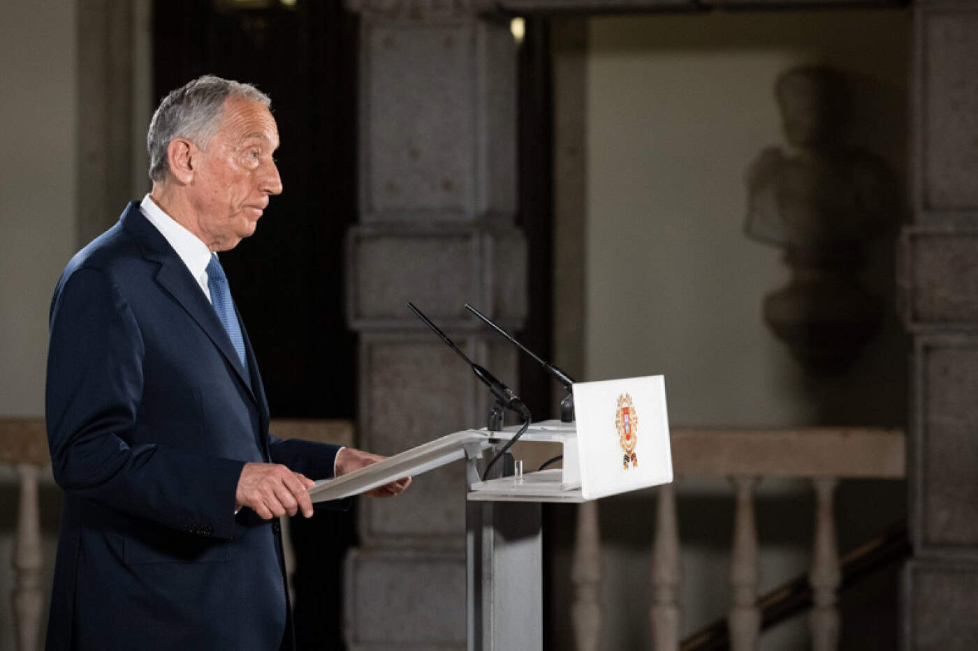 "Temos de descer os infetados para menos de 2 mil até à Páscoa", diz Marcelo