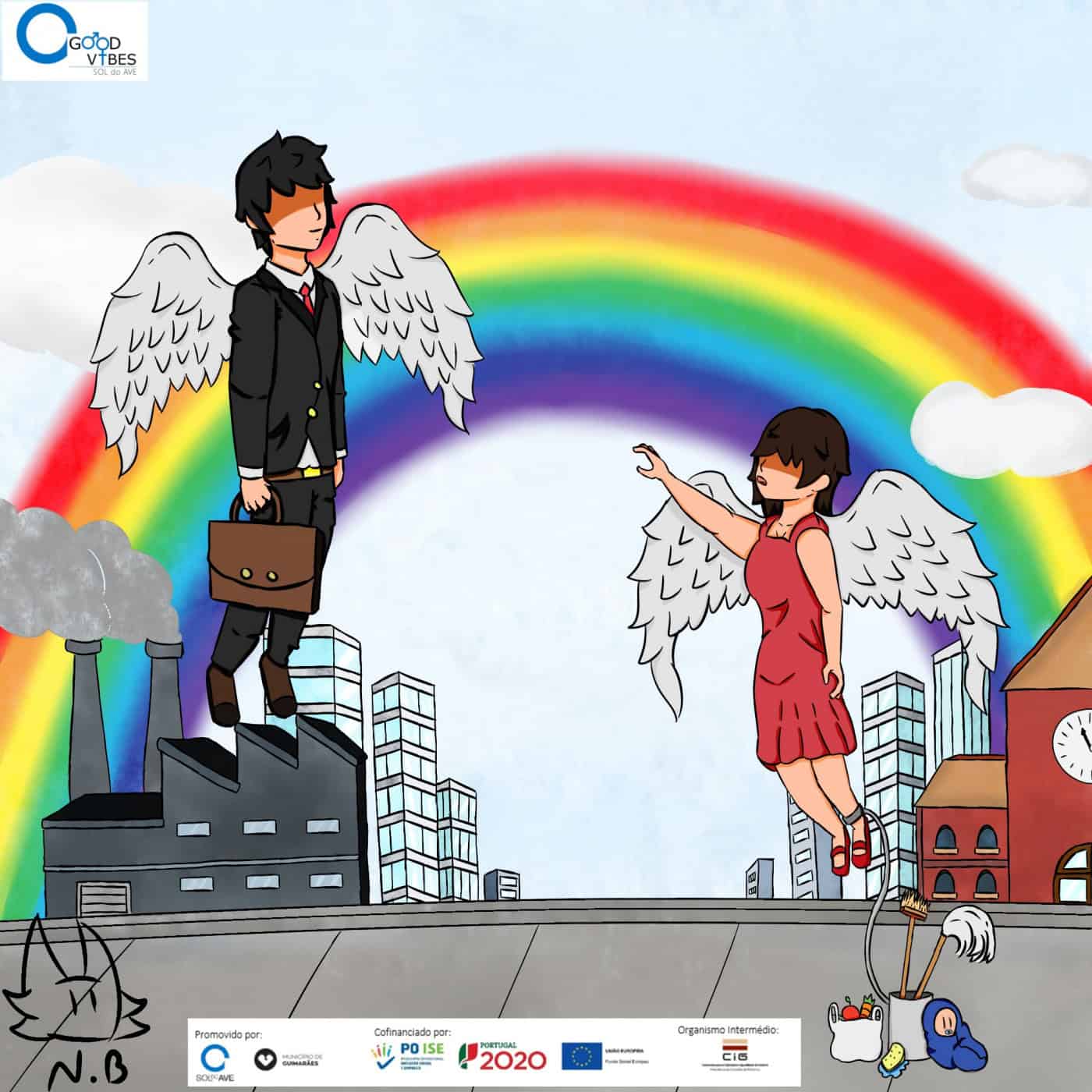 Guimarães assinala Dia Internacional da Mulher com o desenho de um estudante