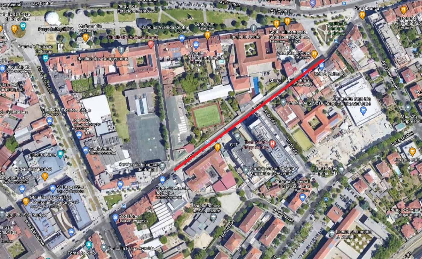 Rua do Raio com trânsito condicionado na quarta-feira