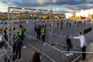 Covid-19. 430 testes negativos na noite do primeiro evento-teste em Braga