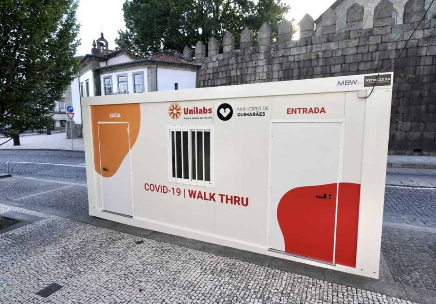 Guimarães disponibiliza posto móvel de testagem à COVID-19