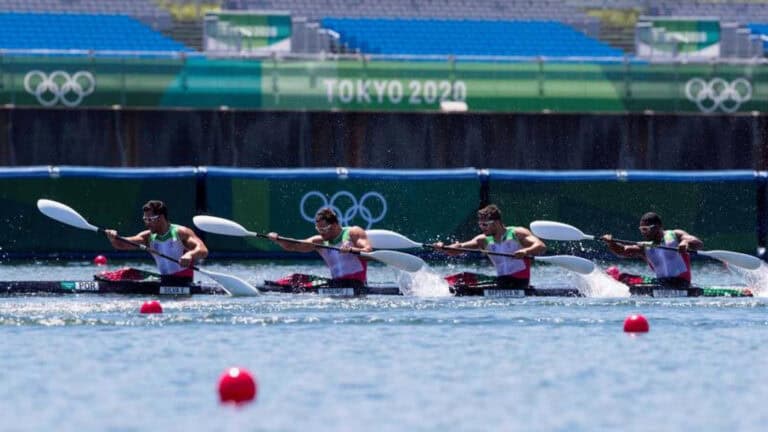 Canoístas lusos apuram-se para as meias-finais de K4 500 metros