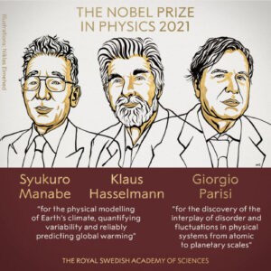 Nobel da Física atribuído a Syukuro Manabe, Klaus Hasselmann e Giorgio Parisi&nbsp;