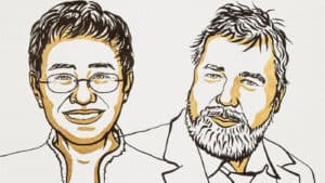 Nobel da Paz entregue aos jornalistas Maria Ressa e Dmitry Muratov