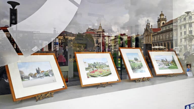 “Braga em Aguarelas” em exposição no Posto de Turismo de Braga