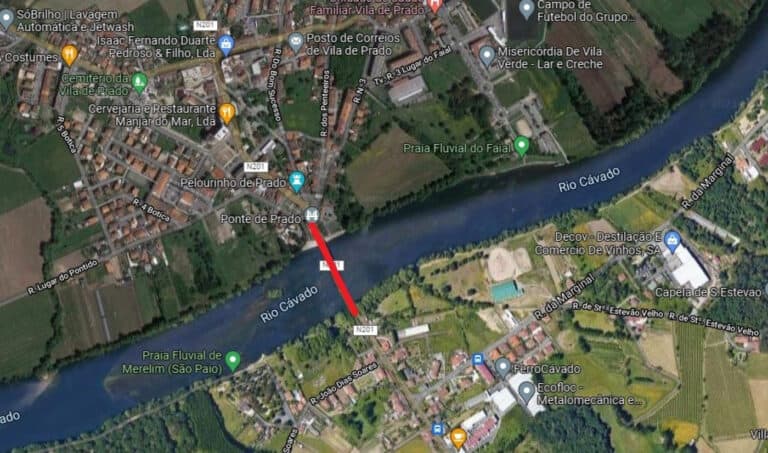 Ponte de Prado encerrada ao trânsito automóvel