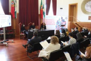 Sofia Escobar e Manuel de Oliveira nas celebrações dos 20 anos de Património da Humanidade