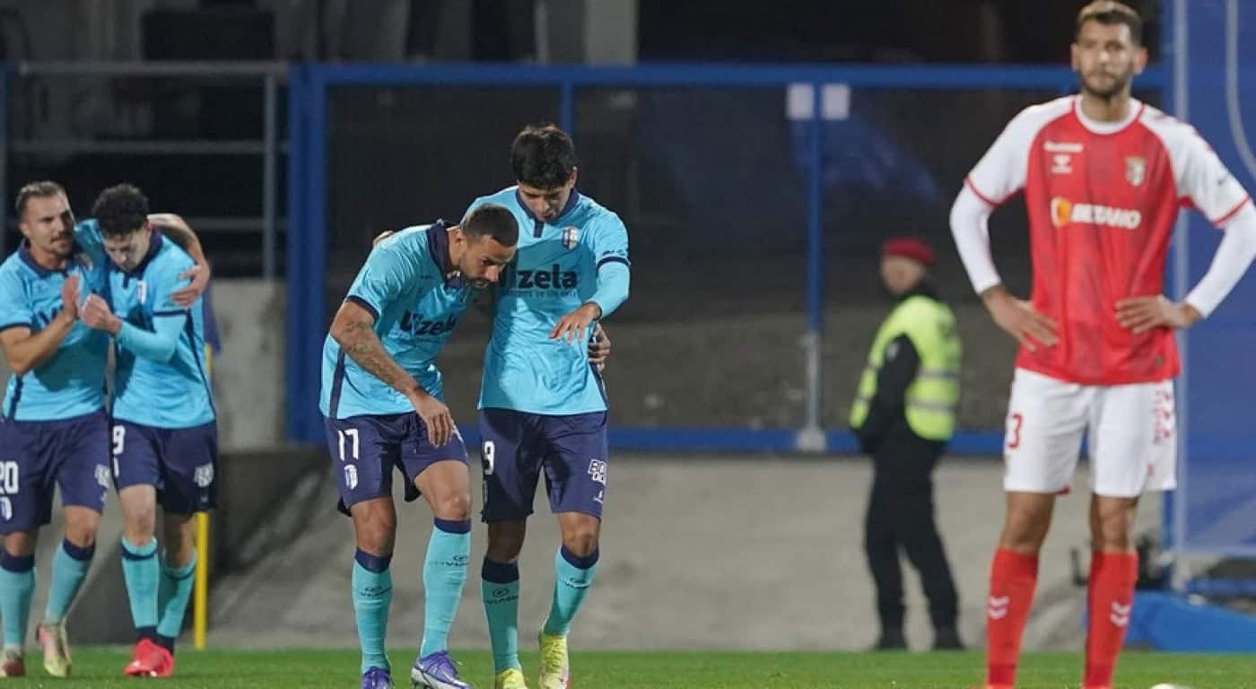 Vizela pela terceira vez nos ‘quartos’ da Taça ao afastar Sporting de Braga