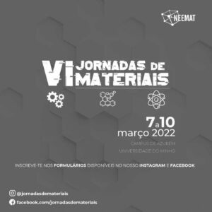 Jornadas de Materiais regressam ao campus de Azurém de 7 a 10 de março