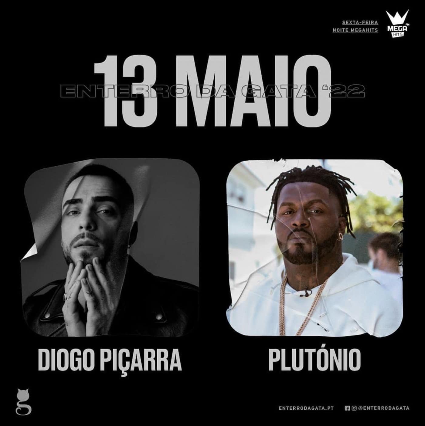 Diogo Piçarra e Plutónio são os primeiros nomes confirmados no Enterro da Gata