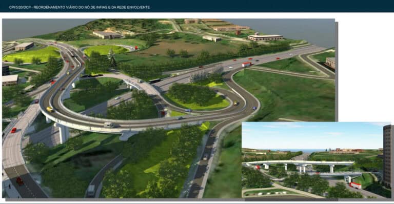 Nó de Infias terá um viaduto e estará pronto até 2024