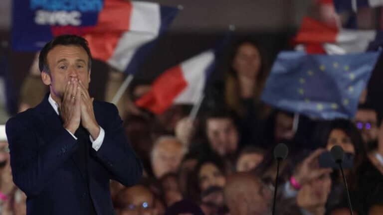 Macron reeleito com 58,55% dos votos