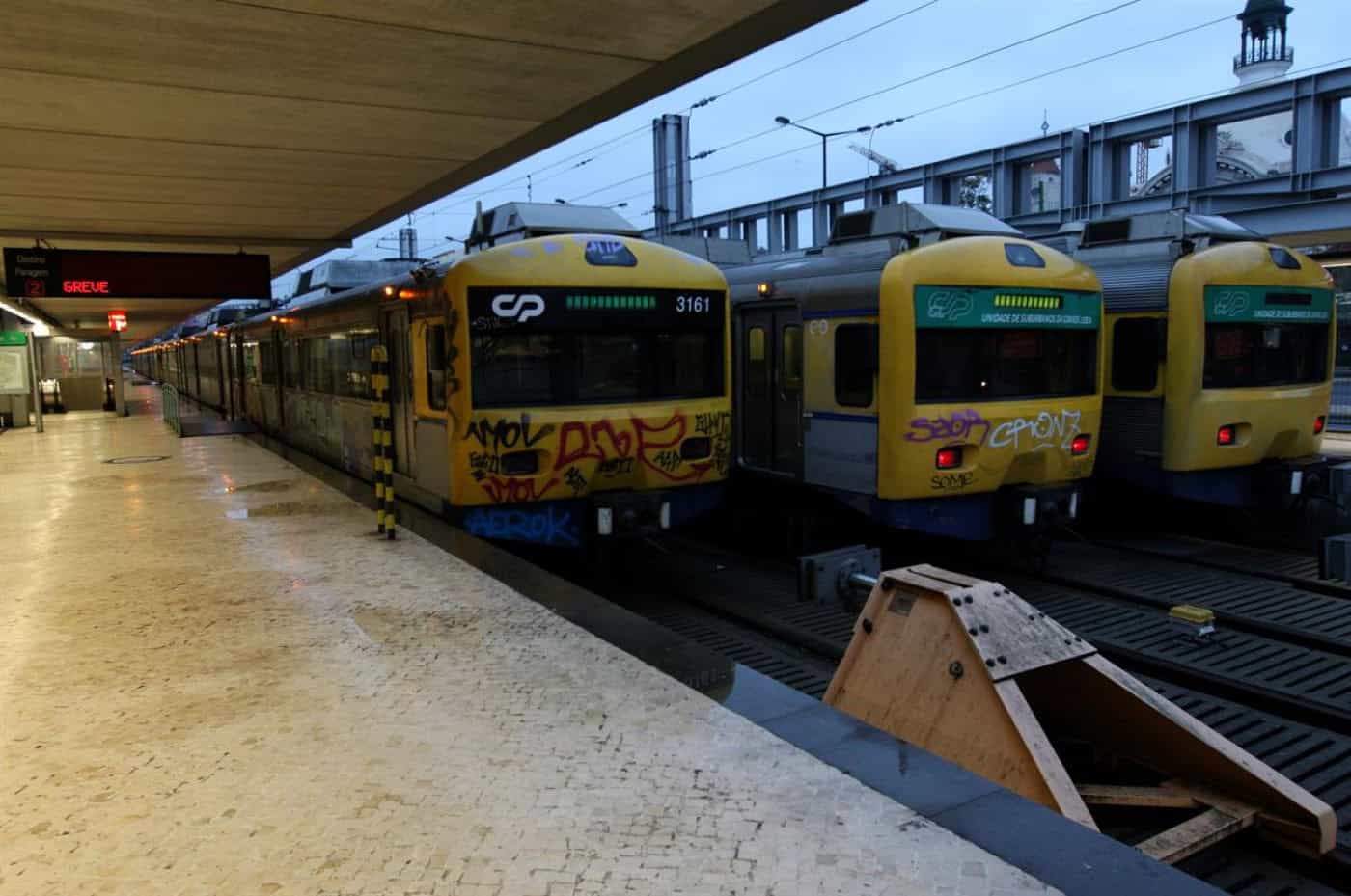 Greve dos trabalhadores da CP com adesão a rondar os 95%