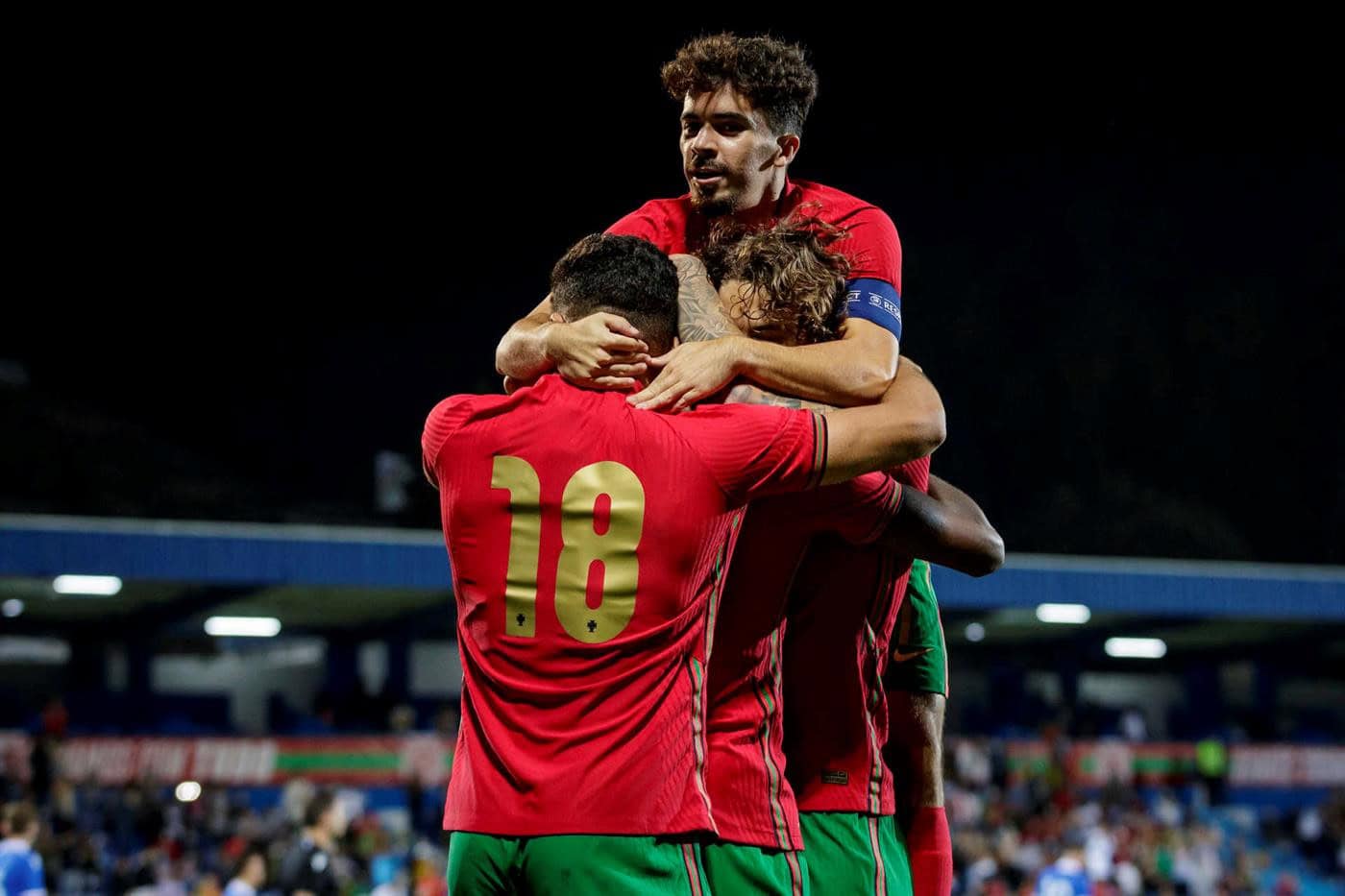 Portugal goleia Liechtenstein no apuramento para o Europeu de sub-21&nbsp;