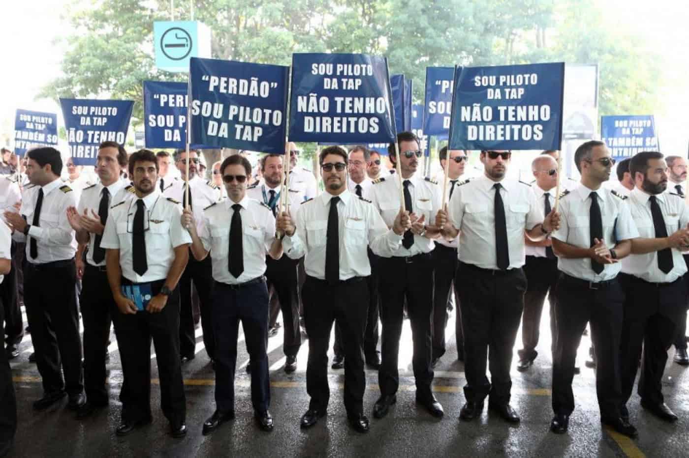 Pilotos, tripulantes e técnicos de manutenção da TAP juntam-se hoje em "marcha silenciosa"&nbsp;