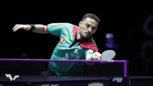 Marcos Freitas na segunda ronda de singulares masculinos de ténis de mesa 