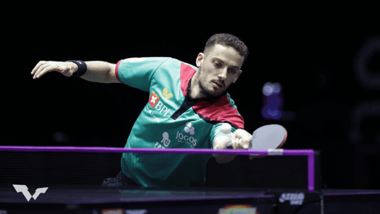 Marcos Freitas na segunda ronda de singulares masculinos de ténis de mesa&nbsp;