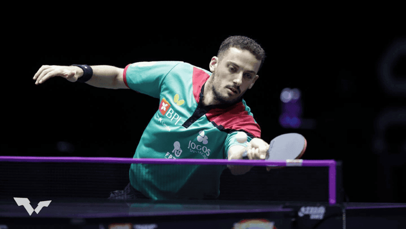 Marcos Freitas na segunda ronda de singulares masculinos de ténis de mesa 