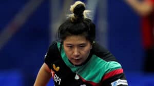 Shao Jieni qualifica-se para os oitavos de final&nbsp;no ténis de mesa