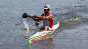 Fernando Pimenta medalha de bronze na prova de K1 500