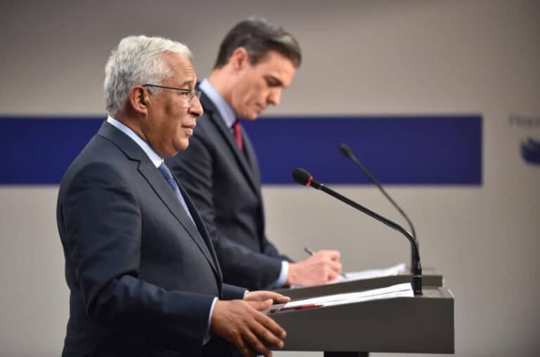 Costa e Sánchez no INL, em Braga, no arranque da Cimeira Luso-Espanhola