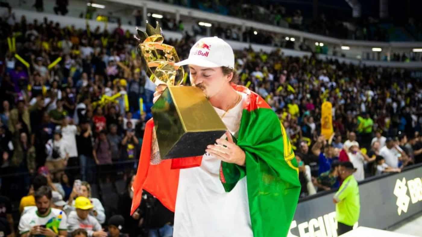 Gustavo Ribeiro sagra-se campeão do circuito mundial de skate