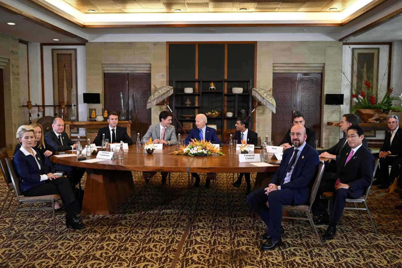 Líderes europeus no G20 realizam hoje uma reunião sobre explosão na Polónia&nbsp;