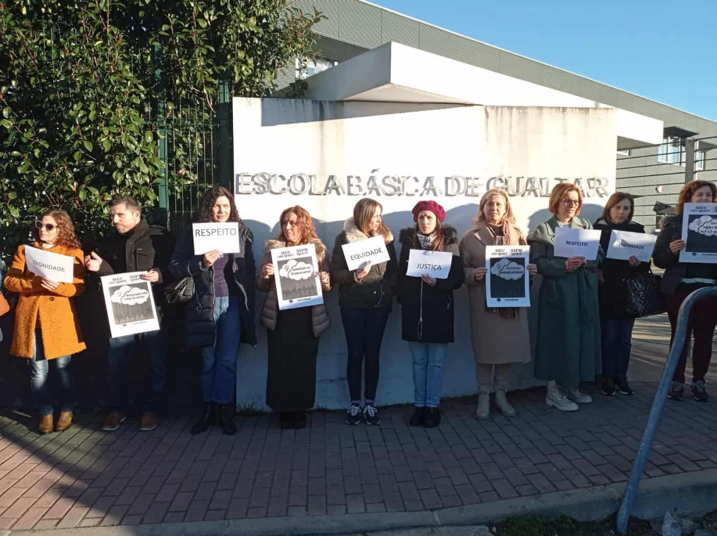 Greve dos professores e funcionários encerra pelo menos quatro escolas em Braga