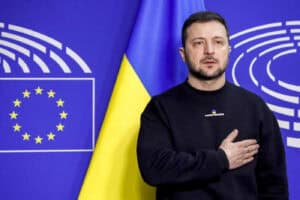 Zelensky diz em Bruxelas que a União Europeia é "o caminho para casa"&nbsp;