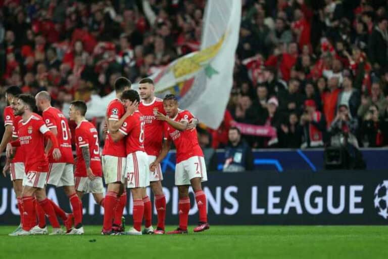 Benfica goleia Club Brugge e segue na Liga dos Campeões&nbsp;