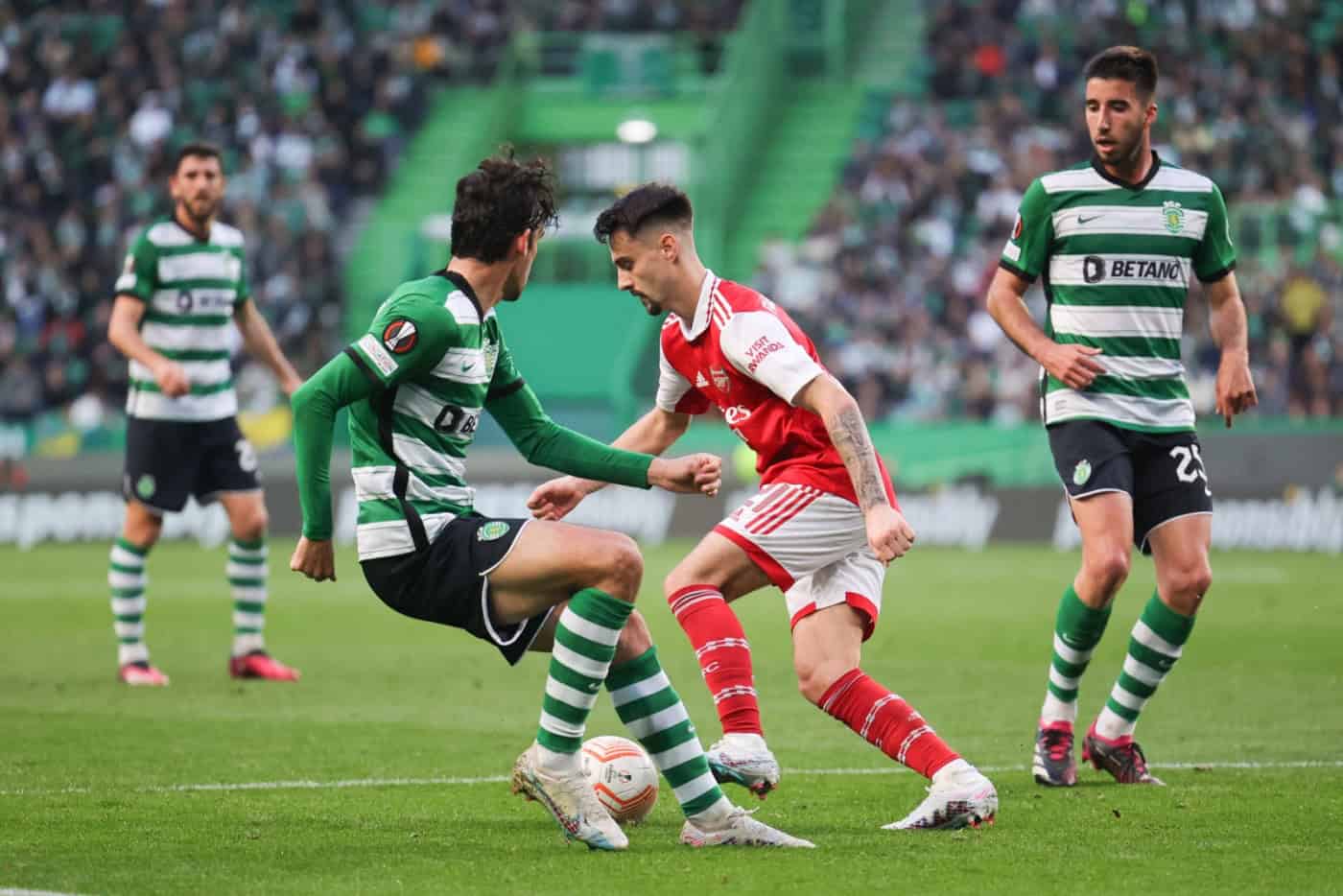 Sporting empata com Arsenal na primeira mão dos ‘oitavos’ da Liga Europa