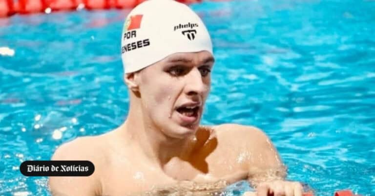 Marco Meneses bate recorde do mundo dos 50 costas em natação adaptada