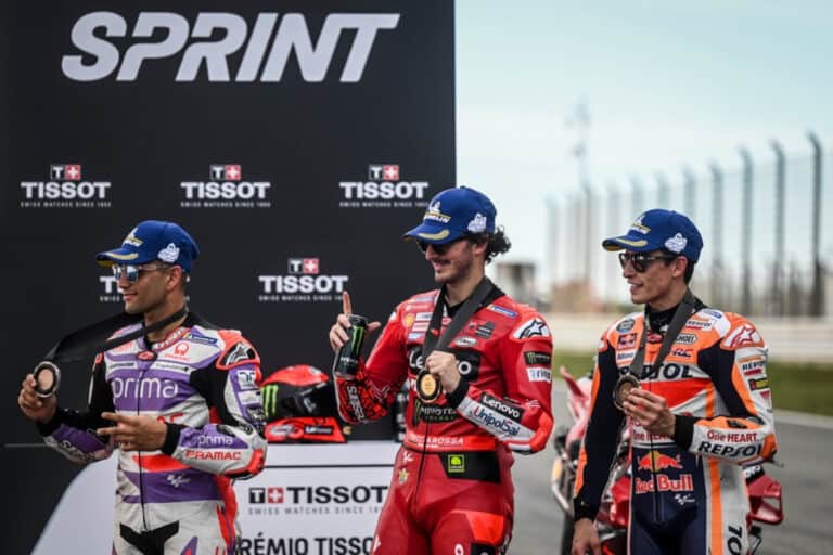 Campeão Bagnaia vence primeira sprint da história no GP Portugal de MotoGP